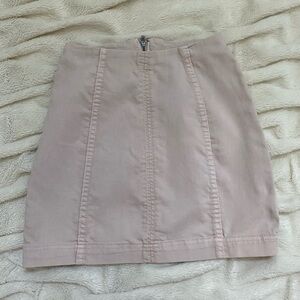 Free People zip-up mini skirt